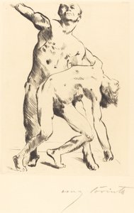 Odisseu e o pretendente (Odisseu e o pretendente) de Lovis Corinth