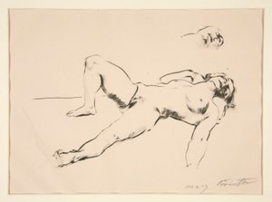 Nu recortado de Lovis Corinth