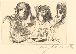 Jogadores de xadrez jogo de xadrez, 1918. de Lovis Corinth