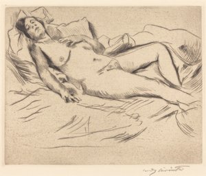 Mulher Adormecida, 1912. de Lovis Corinth
