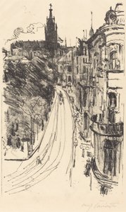Rua Königsberg, em Königsberg, 1918. de Lovis Corinth