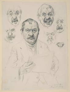 Estudos para um autorretrato de Lovis Corinth