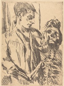 Tod und Jungling Death and the Young Man, 1921, publicado em 1922. de Lovis Corinth