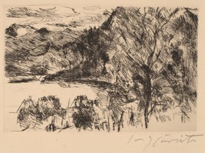Walchensee com Jochberg Walchensee com Jochberg, 1923. de Lovis Corinth