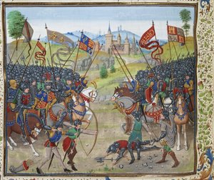 A Batalha de Nájera em 3 de abril de 1367, ca 1470-1475.