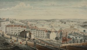 Vista de Granby Hill, Clifton, do Oeste (aguarela sobre papel) de Lt.Col.William Booth