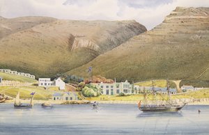 A Casa do Almirante, Cidade de Simon, Cabo da Boa Esperança, 1844 de Lt. Humphrey John Julian