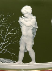 Detalhe de um par de vasos, &39;Les alteres y les frileux&39;