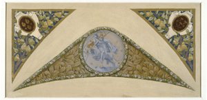 Esboço para a escadaria de banquetes da Câmara Municipal de Paris: Bélier, ca. 1888 -1898 (óleo)