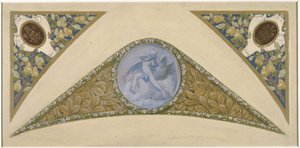 Esboço para a Escadaria do Festival na Câmara Municipal de Paris: Aquarius, entre 1888 e 1898 (óleo)