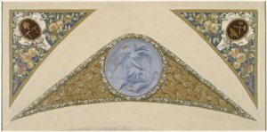 Esboço para a Escadaria do Festival na Câmara Municipal de Paris: Poisson, entre 1888 e 1898 (óleo)