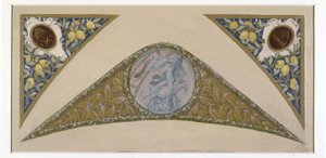 Esboço para a escadaria das Fêtes na Câmara Municipal de Paris: Capricorne, entre 1888 e 1898 (óleo)