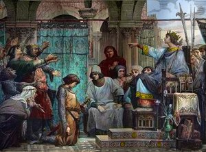 São Luís condena Enguerrand IV de Coucy (1220-1310) - São Luís punindo Enguerrand IV de Coucy