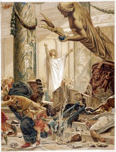 São Martinho desertar os ídolos do paganismo, da ap. pintura de Merson