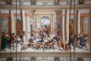 A história de Ulisses (o retorno), teto do Salone Cambiaso de Luca Cambiaso