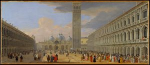 Piazza San Marco, Veneza de Luca Carlevarijs