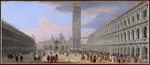 Piazza San Marco, Veneza de Luca Carlevarijs