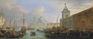 O Bacino, Veneza, com a Dogana e uma vista distante da Isola di San Giorgio, ca. 1709.