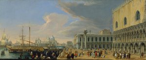 O Molo, Veneza, olhando para o oeste, ca. 1709