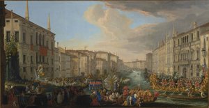 Regata no Grande Canal em honra de Frederico IV, rei da Dinamarca, 1711
