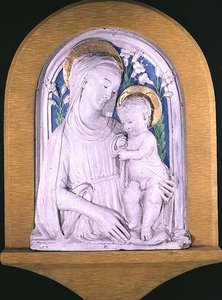 Madonna e criança de Luca Della Robbia