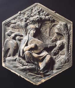 Música (Orpheus), de Luca della Robbia (ca. 1400-1482) de Luca Della Robbia