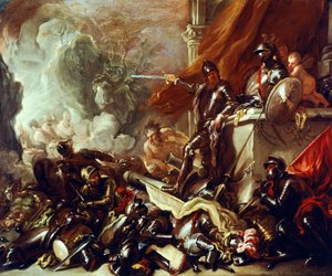 Alegoria da Guerra, de Luca Giordano (1634-1705), óleo sobre tela, 61x50 cm de Luca Giordano