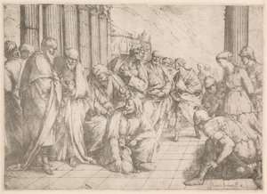 Cristo e a Mulher Tomada em Adultério
Cristo e a mulher adúltera de Luca Giordano