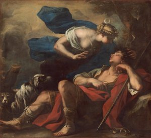 Diana e Endymion, c. 16751680. de Luca Giordano