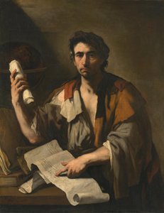 Um filósofo cínico de Luca Giordano