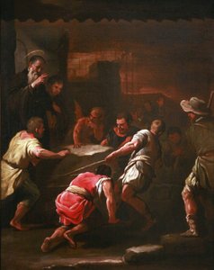 Francês:  Un miracle de saint Benoît Um milagre de São Bento de Luca Giordano