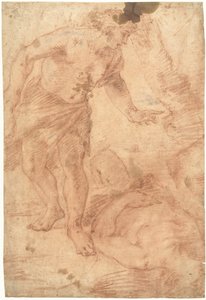 Caim pelo cadáver de Abel de Luca Giordano
