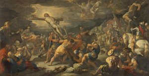 Elevação da cruz de Luca Giordano