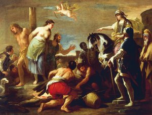Olindo e Sophronia, de Luca Giordano, óleo sobre tela de Luca Giordano