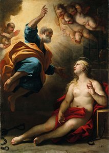 São Pedro curando Santa Agatha de Luca Giordano