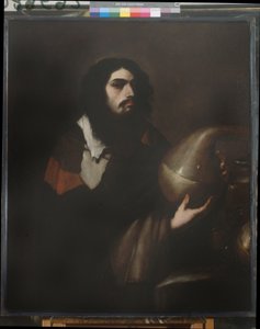 Auto-retrato como químico ou alquimista , c.1660 (óleo sobre tela) de Luca Giordano