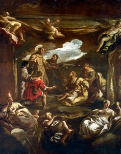Santo Antônio de Pádua curando um homem jovem, c1654-1705 de Luca Giordano
