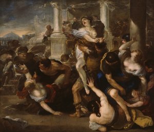O Rapto das Sabinas de Luca Giordano