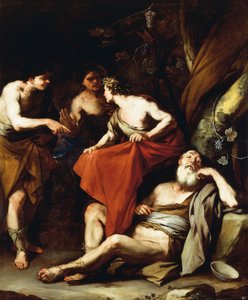 A embriaguez de Noé, de Luca Giordano, óleo sobre tela de Luca Giordano