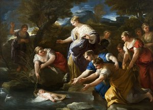 A descoberta de Moisés, c.1685-1690
