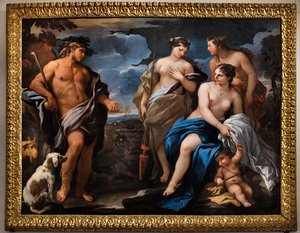 O Acórdão de Paris, segunda metade do século XVII (óleo sobre tela) de Luca Giordano