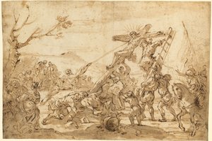 O Levantamento da Cruz de Luca Giordano