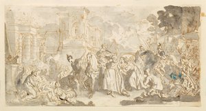 Tentação de Mordechai () de Luca Giordano