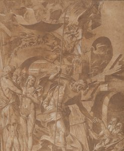 Cristo no Limbo, c. 1547-48. de Luca Penni