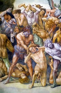 Malditos no inferno, do ciclo de afrescos do Juízo Final de Luca Signorelli