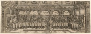 O par da Última Ceia, cerca de 1500. de Lucantonio degli Uberti