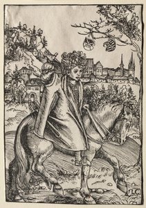 Um menino a cavalo de Lucas Cranach