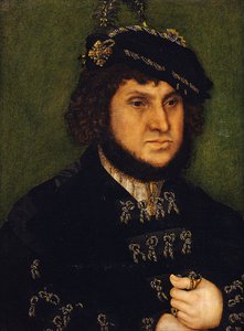 Retrato do duque de Kurfürst Johann, o persistente de Saschen de Lucas Cranach