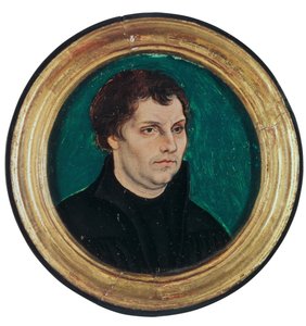 Retrato de Martin Luther, 1525 de Lucas Cranach the Elder