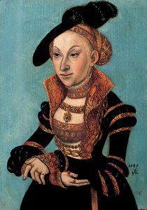 Retrato de Sibylle von Cleve, Electress da Saxônia, 1535